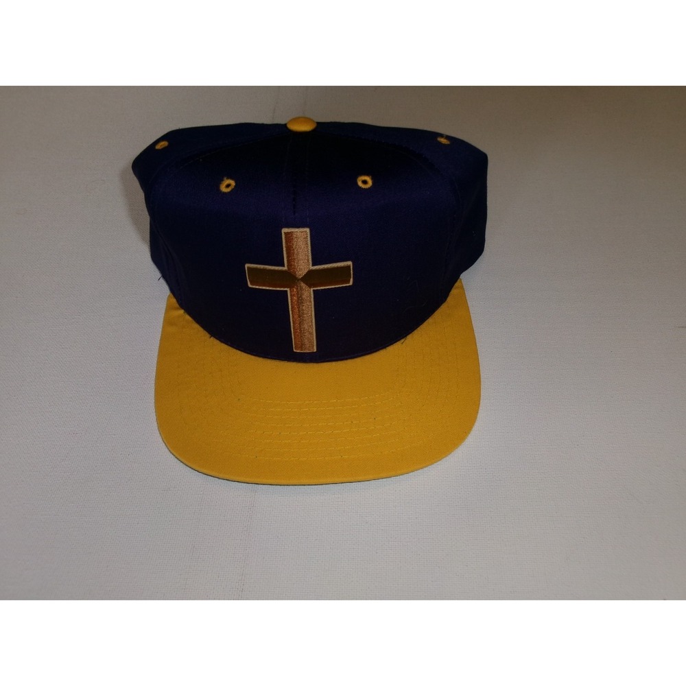 CROSS JESUS CHRIST CHRISTIAN BEACH GOLF Y2K 00S HAT CAP VINTAGE J2